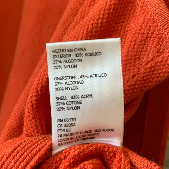 Harlyn orange cotton blend tank top - Picture 4 of 4